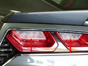 Решетки на задние фонари для Chevrolet Corvette C7 2014-